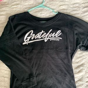 Oversized Long Sleeve Black Shirt